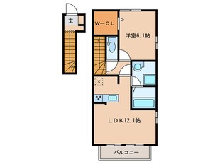 メゾンフュテールの物件間取画像